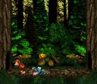 une photo d'Ã©cran de Donkey Kong Country sur Nintendo Super Nes